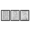 Image 1 : Naissances - I, Naissances - III, et Ebi-Noor de la serie Ondulatoires (Triptych