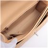 Image 6 : Chanel Beige Quilted Lambskin Leather Single Flap Shoulder Bag