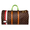 Image 2 : Louis Vuitton x Virgil Abloh Brown Multicolor Monogram Canvas Leather Trunk Lï¿½