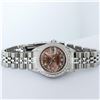 Image 2 : Rolex Ladies Stainless Steel Quickset Salmon Diamond Lugs Jubilee Datejust Wrist