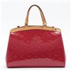 Image 2 : Louis Vuitton Red Monogram Vernis Leather Brea MM Satchel Bag