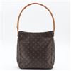 Image 1 : Louis Vuitton Brown Monogram Canvas Leather Looping GM Shoulder Bag