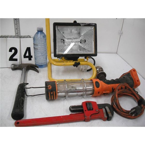 Trouble Light / 500w Work Light /Pipe Wrench etc