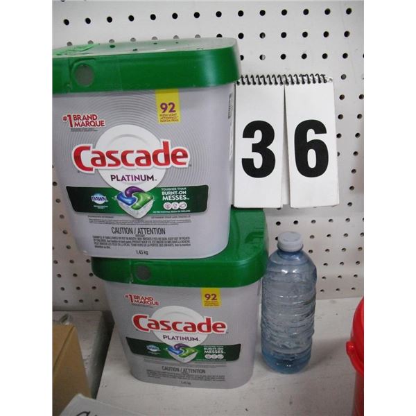 2-Cascade Platinum Dishwasher Soap New