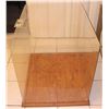 Image 2 : ZZ-CLEARANCE DISPLAY CASE MIRRORED WITH WOOD BASE MUSEUM QUALITY