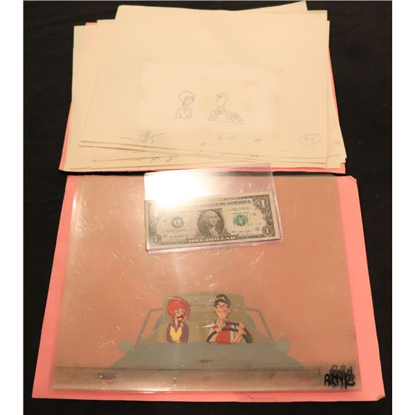 WILL THE REAL JERRY LEWIS PLEASE SIT DOWN 1970 ANIMATION CELLS IN FILMATION FOLDER NO 15 SCENE 64