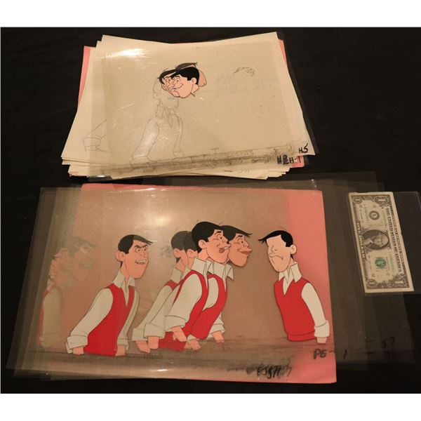 WILL THE REAL JERRY LEWIS PLEASE SIT DOWN 1970 ANIMATION CELLS IN FILMATION FOLDER NO 15 SCENE 88