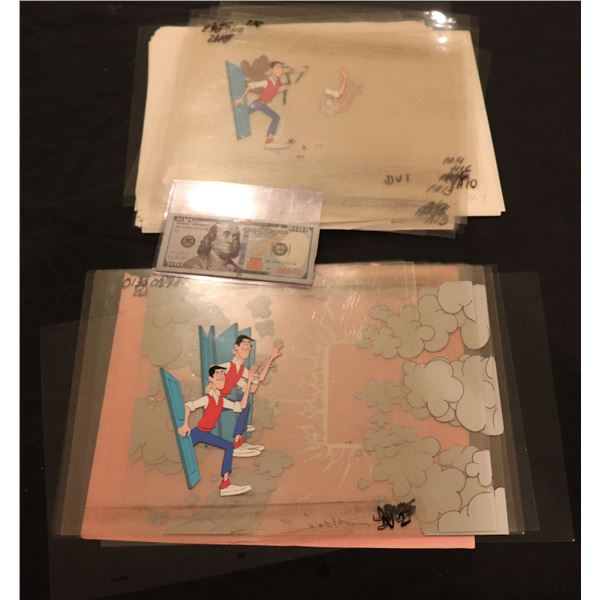 WILL THE REAL JERRY LEWIS PLEASE SIT DOWN 1970 ANIMATION CELLS IN FILMATION FOLDER NO 15 SCENE 118