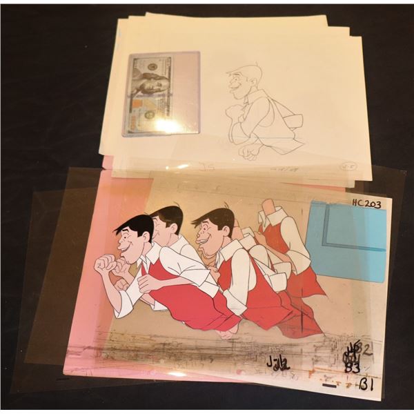 WILL THE REAL JERRY LEWIS PLEASE SIT DOWN 1970 ANIMATION CELLS IN FILMATION FOLDER NO 15 SCENE 203