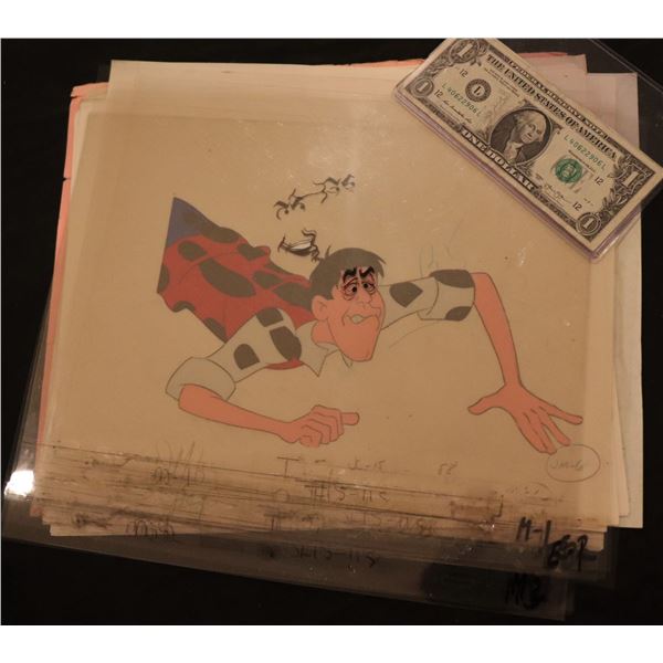 WILL THE REAL JERRY LEWIS PLEASE SIT DOWN 1970 ANIMATION CELLS IN FILMATION FOLDER NO 15 UNKNOWN