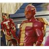 Image 3 : JINGLE ALL THE WAY TURBO MAN HELMET W/ VISOR & COWL ON ARNOLD SCHWARZENEGGER BUST SUPER HERO