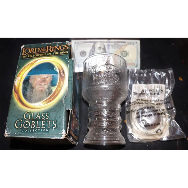 ZZ-CLEARANCE LORD OF THE RINGS GANDOLF LIGHTED GOBLET IN BOX