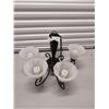 Image 1 : 5-Bulb Frosted Glass Hanging Chandelier