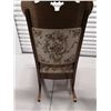 Image 4 : Vintage Wooden Rocking Chair w/ Embroidered Padding