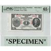 Image 1 : Netherlands Indies 1 Gulden 1943 Specimen Pick 111s PMG Gem UNC 65 EPQ (special variant with extra p