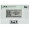 Image 1 : Netherlands 2½ Gulden 1949 AAA 3 Letters State Note Pick 73 PMG Gem Uncirculated 65 EPQ