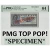 Image 1 : Netherlands 2½ Gulden 1949 Specimen Pick 73s PMG Choice Uncirculated 64 TOP POP