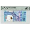 Image 1 : Aruba 10 Florin 2019 Pick 21a PMG Gem Uncirculated 66 EPQ