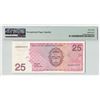 Image 2 : Netherlands Antilles 25 Gulden 1998 Pick 29a PMG Superb Gem Uncirculated 68 EPQ