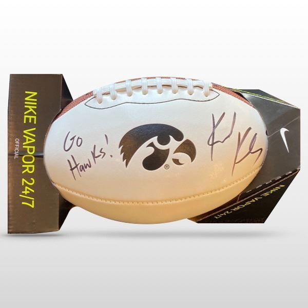 Karl Klug Autographed Football