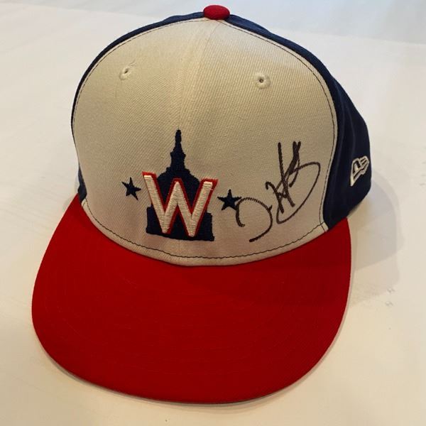 Dave Martinez Autographed Baseball Caps and Two Tickets to a Washington Nationals Game