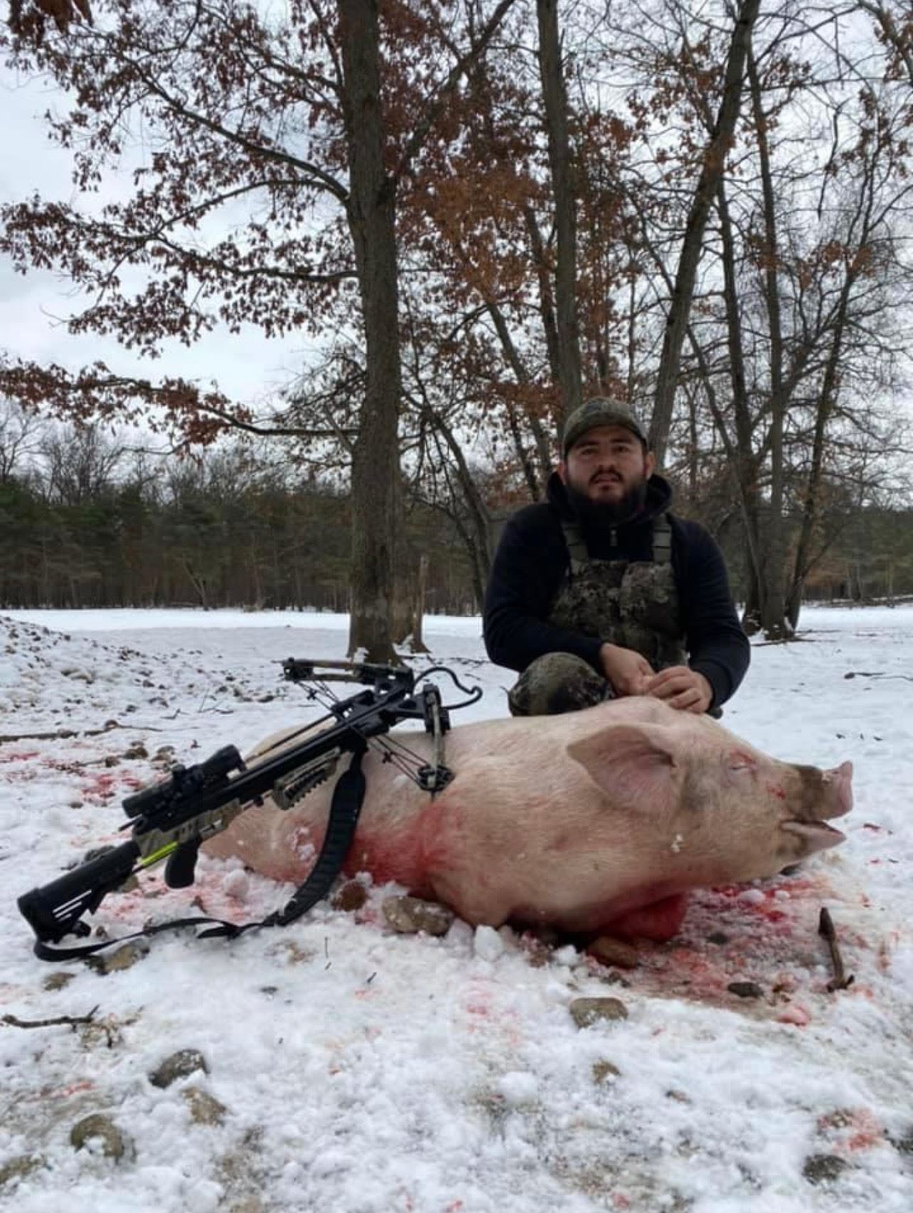 Hidden Horns Game Ranch Michigan Arctic Hogs Hunt for 4 Hunters