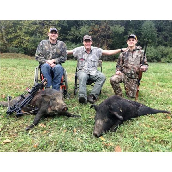 PORKSLAM AT TED NUGENT'S SUNRIZE ACRES FOR 2 HUNTERS