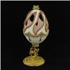 Image 1 : Ornate Gilded Decorated Goose Egg Jewelry Display