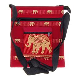 Thai Silk Hand Crafted Elephant Shoulder Bag
