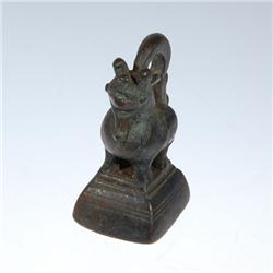 Bird/Beast Opium Weight Early 1900s Bronze
