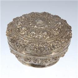 Antique Silver Lanna-Thai Tobacco Container