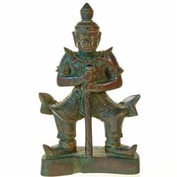 Antique Hand Carved Teak Hanuman