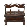 Image 1 : Handcarved Teak Spice Tobacco Container