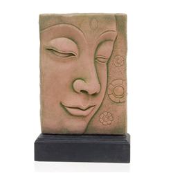 Excellent Hand Cast Sandstone Buddha Face