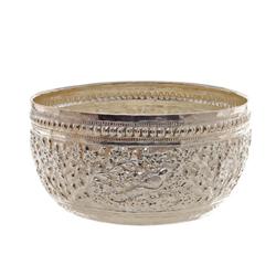 Beautiful Hand Chased 100% Thai Silver Bowl 