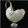 Image 1 : Sterling Silver & Nautilus Shell Tureen HEAVY