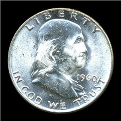 1960D FBL Uncirculated Franklin Half Coin
