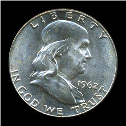 1962D FBL Uncirculated Franklin Half Coin