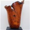 Image 3 : Afzelia Burl Hand Carved Vase