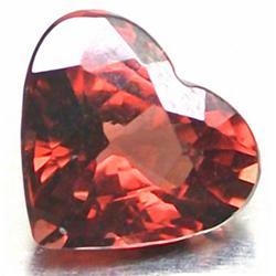.89ct. Pink Orange Rhodolite Garnet Heart RETAIL $450