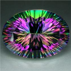 50ct. TOP GRADE Blazing Color Mystic Topaz RETAIL $5500