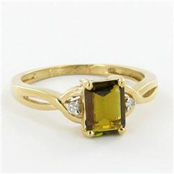 14K Gold 1.7ct Mystic Topaz+Diamond Ladies Ring Appraisal $1760