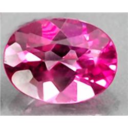 1.4ct. 8X6mm.  Oval Natural RARE Pink Mystic Topaz VVS RETAIL $450 (GEM-3708C)