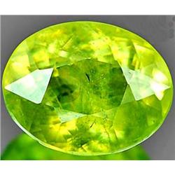 3.51ct. Natural Intense RARE Green Titanium Sphene Red Spark VVS RETAIL $3650 (GEM-3744)