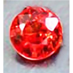 2.3mm Diamond Cut Top Orange Natural Sapphire AAA FLAWLESS RETAIL $210 (GEM-3795R)