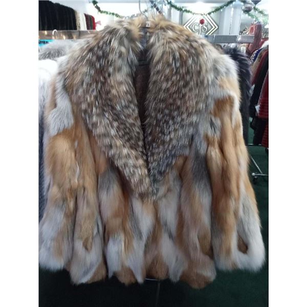One-of-a-Kind Designer Fox Fur Jacket
