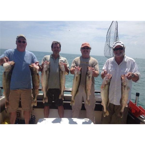 WALLEYE FISHING TRIP FOR SIX PEOPLE ON LAKE ERIE