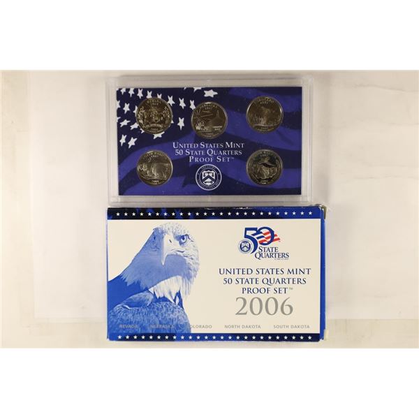 2006 US 50 STATE QUARTERS PROOF SET WITH BOX