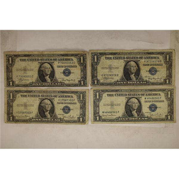 2-1935-A & 2-1935-D US $1 SILVER CERTIFICATES BLUE