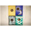 Image 1 : 4 FRANKLIN MINT HOLIDAY CARDS WITH 1 1/2"